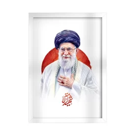 تابلو مخمل طرح رهبر شهید 30×20 کد 01