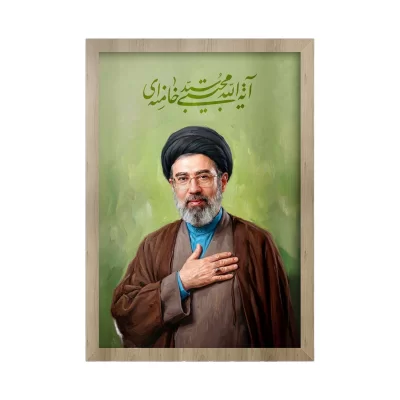 تابلو مخمل طرح آقا مجتبی خامنه ای سایز 50×70 کد 04