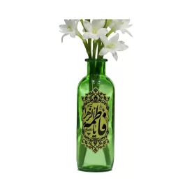 گلدان شیشه ای سبز یا فاطمه الزهراء