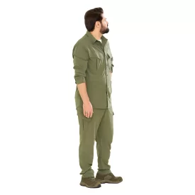 ست پیراهن و شلوار کلمبیا رنگ سبز کد PN12022