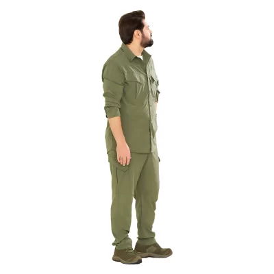 ست پیراهن و شلوار کلمبیا رنگ سبز کد PN12022