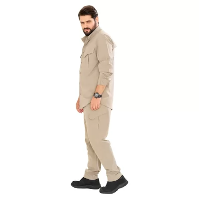 ست پیراهن و شلوار کلمبیا رنگ سدری کد PN12023 
