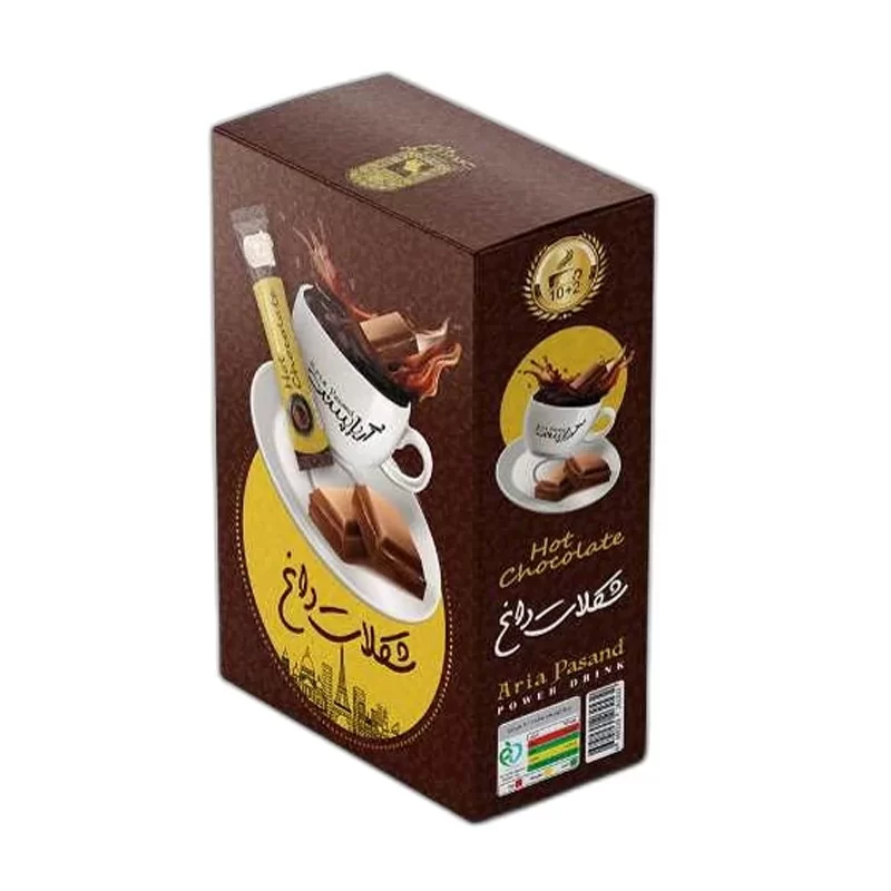 پودر شکلات داغ آریا پسند - بسته 12 عددی