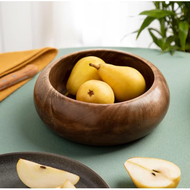 ظرف پذیرایی خمره ای چوب گردو سایز کوچک - وبسایت.jpg