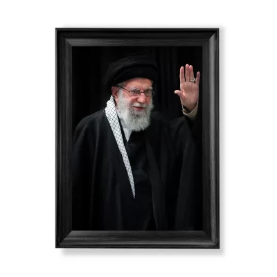 تابلو مخمل رهبر شهید انقلاب اسلامی سایز 70 × 50 کد 23