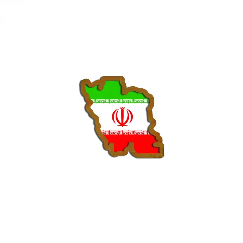 مگنت چوبی طرح نقشه ایران سایز 4 × 4