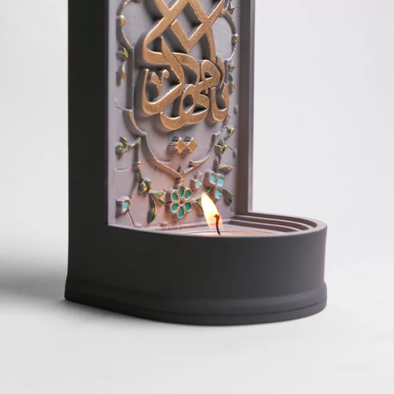 شمعدان دیواری طرح یا مهدی