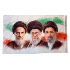 پرچم طرح سه رهبر انقلاب اسلامی کد 02
