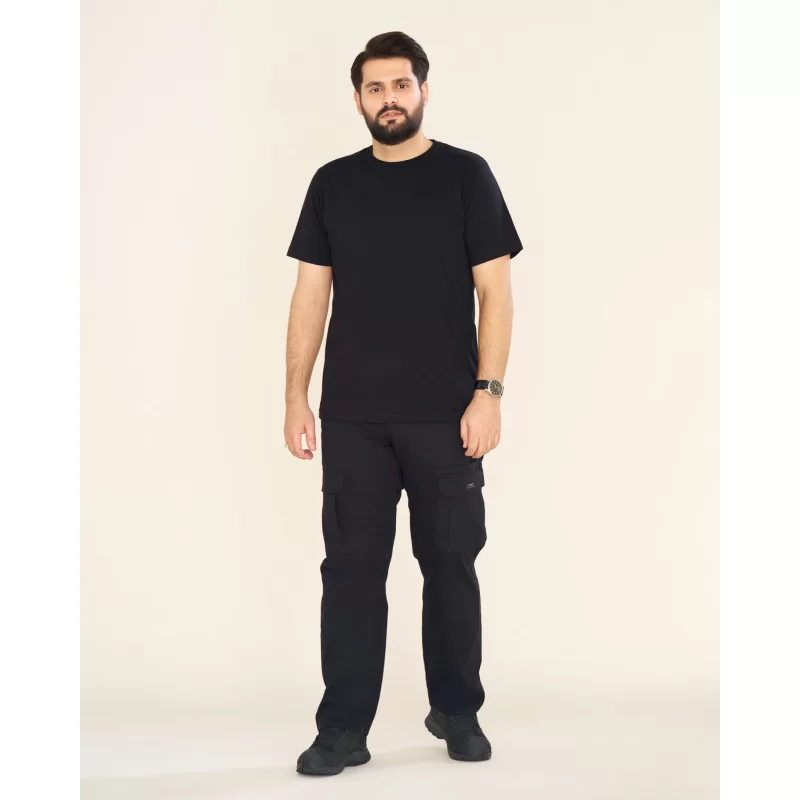  شلوار 6 جیب مدل رانگلر رنگ مشکی کد SC22035