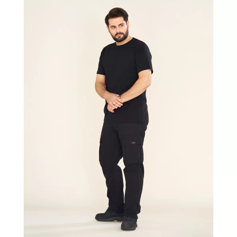  شلوار 6 جیب مدل رانگلر رنگ مشکی کد SC22035