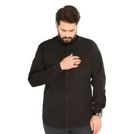  پیراهن دوجیب مدل عماد رنگ مشکی کد PD11059