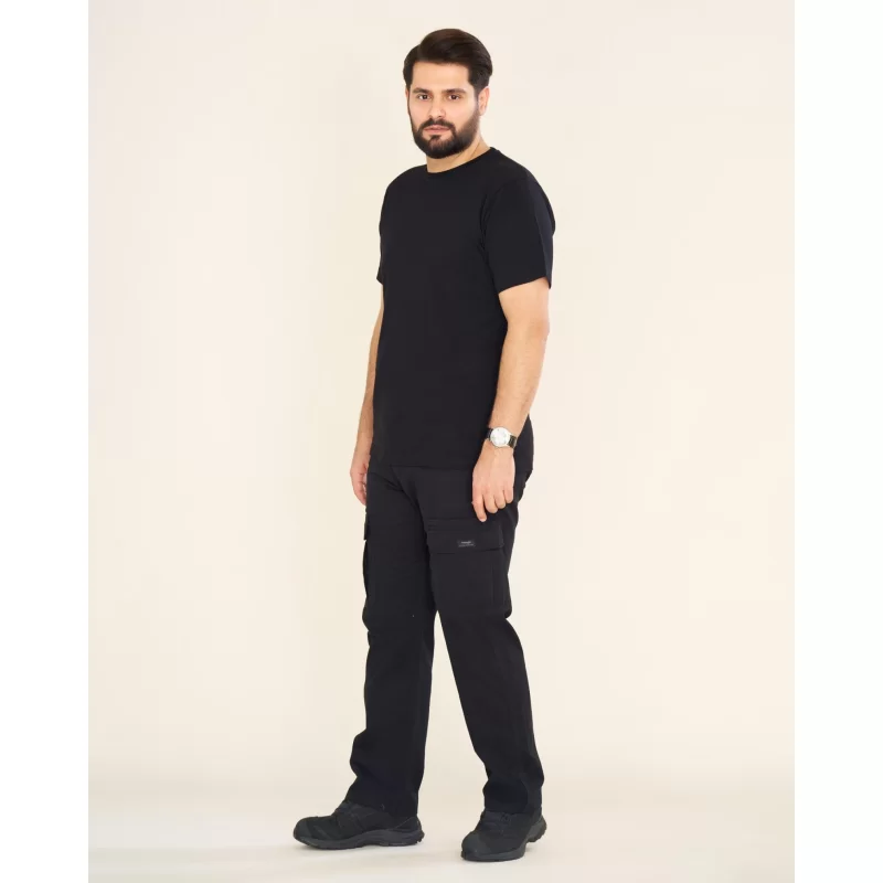  شلوار 6 جیب مدل رانگلر رنگ مشکی کد SC22035