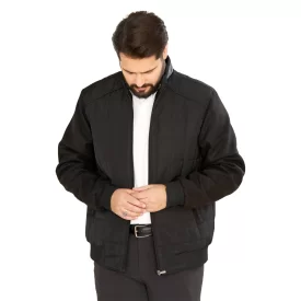 کاپشن کراس مدل آستین فاستونی رنگ مشکی کد KC12094