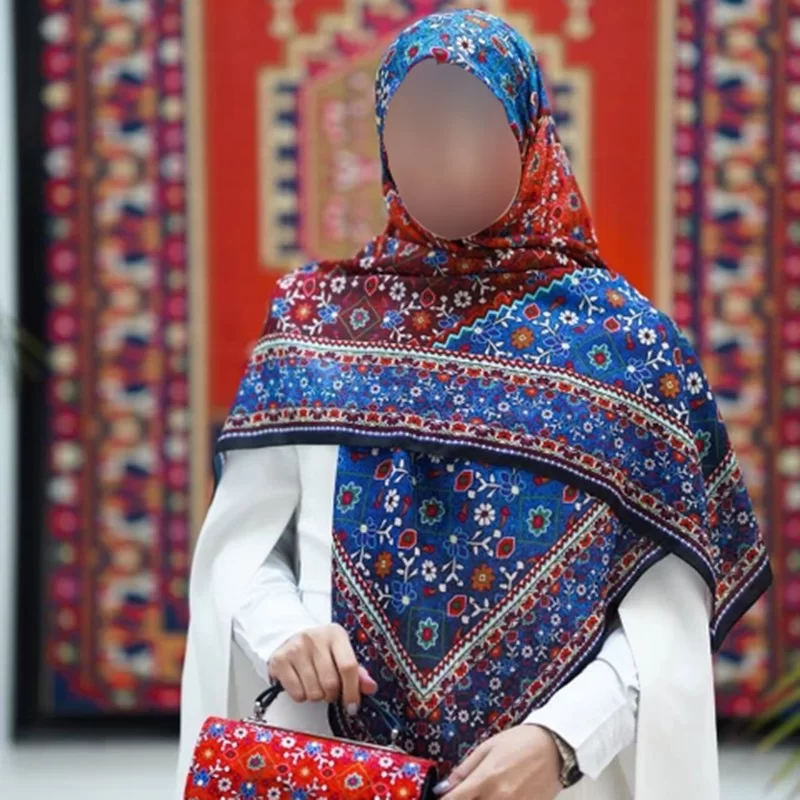 ست کیف و روسری مدل گلیم کد B2