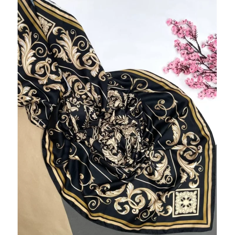 ست کیف و روسری مشکی مدل الیزابت کد A3