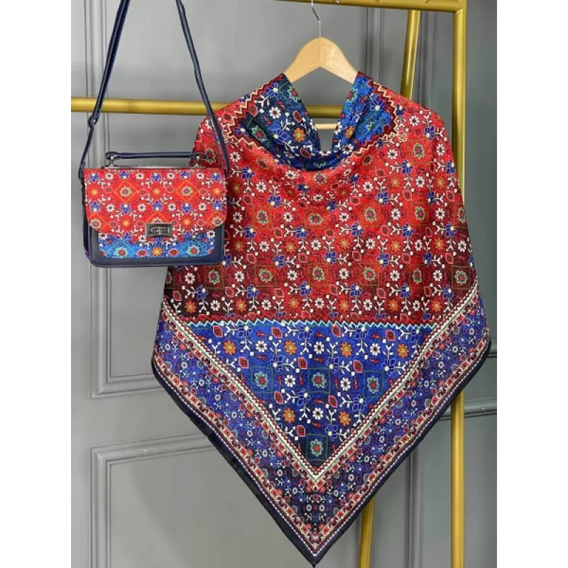 ست کیف و روسری مدل گلیم کد B2