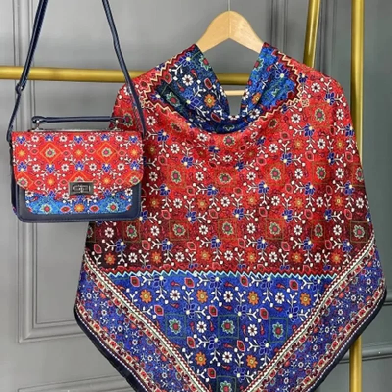 ست کیف و روسری مدل گلیم کد B2