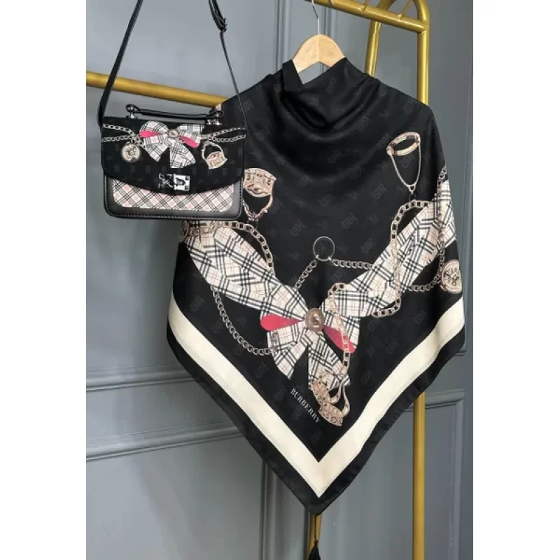 ست کیف و روسری مدل پاپیون کد B2