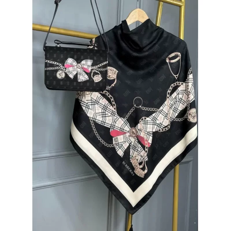 ست کیف و روسری مدل پاپیون کد B2