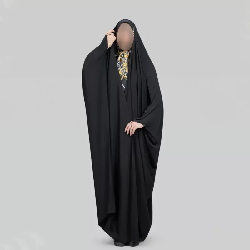 چادر مشکی عربی جواهردوزی ظریف ندا قطری مدل دیبا
