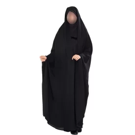 چادر مشکی دانشجویی ساده ندای کره کد CH624081