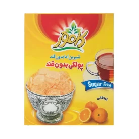پولکی بدون قند و رژیمی کامور طعم پرتقالی 
