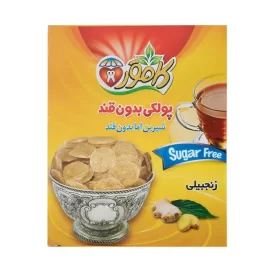 پولکی بدون قند و رژیمی کامور طعم زنجبیلی
