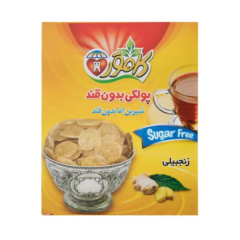 پولکی بدون قند و رژیمی زنجبیلی کامور