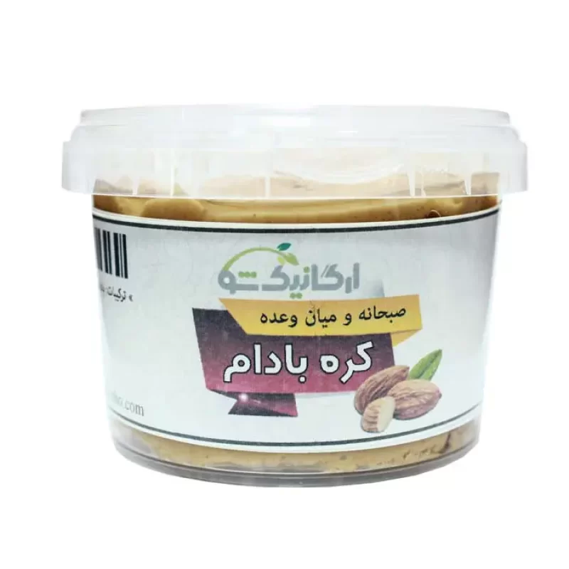کره بادام شیرین شده با عسل