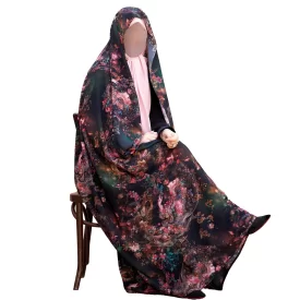  چادر مدل رنگی سنتي طرح باغ رضوان 2 كد CH315075