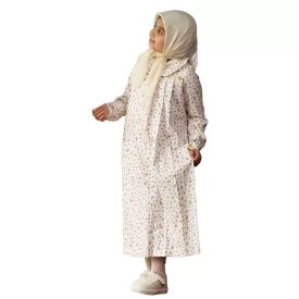  پیراهن کودک مدل جانا رنگ سفید کد AB21012