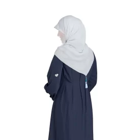  روسری مدل اسلب نخی منگوله دار 140 رنگ طوسی روشن کد WS111085
