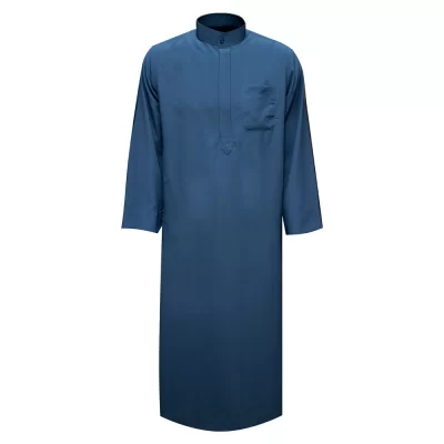 دشداشه مردانه عربی ذبده رنگ آبی
