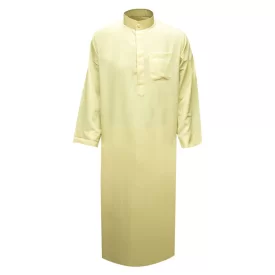 دشداشه مردانه عربی ذبده رنگ زرد