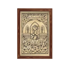 قاب پی‌ وی‌ سی طرح چاپ سنگی امام علی (ع)