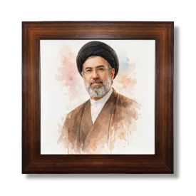 قاب عکس پارچه ای طرح رهبر کد 01