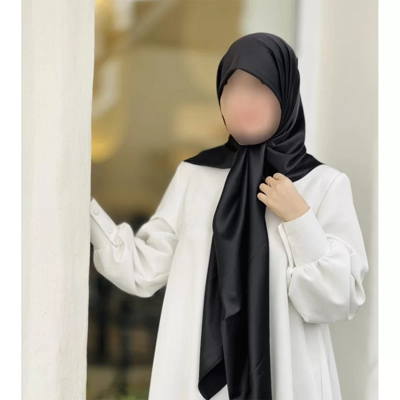 روسری زنانه مشکی کد 532