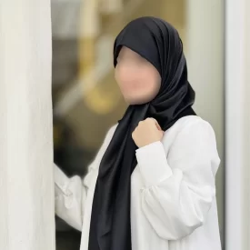 روسری زنانه مشکی کد 532