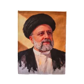 کتیبه مخمل طرح چهره شهید رئیسی