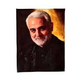 کتیبه مخمل طرح چهره سردار سلیمانی کد 2