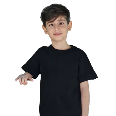تیشرت مشکی ساده کد 1361 1362