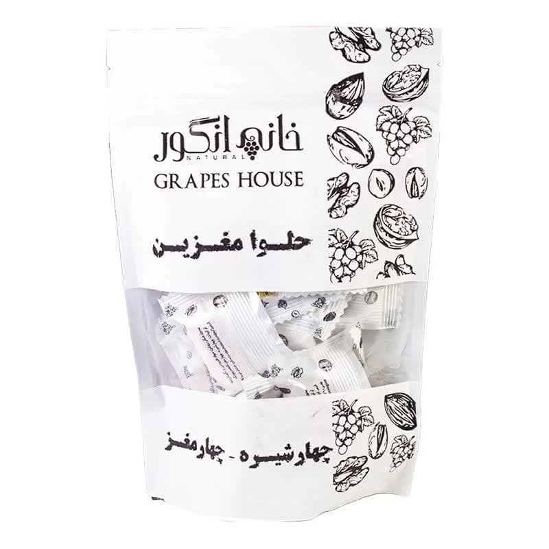 حلوا مغزین چهار شیره و چهار مغز خانه انگور - 200 گرم