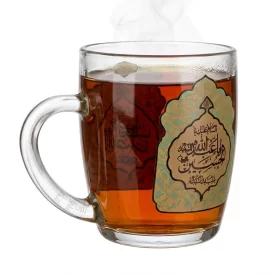 لیوان بزرگ دو طرفه طرح یا ابا عبدالله الحسین و یا اباالفضل العباس