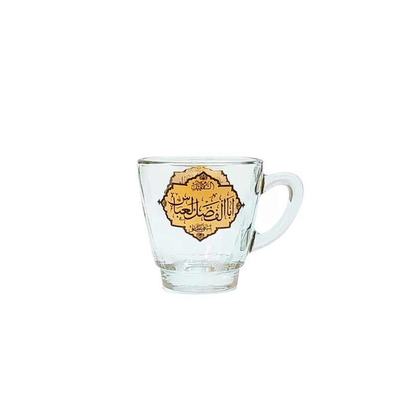 قهوه خوری مذهبی دو طرفه طرح یا اباعبدالله الحسین و یا اباالفضل العباس 6 عددی