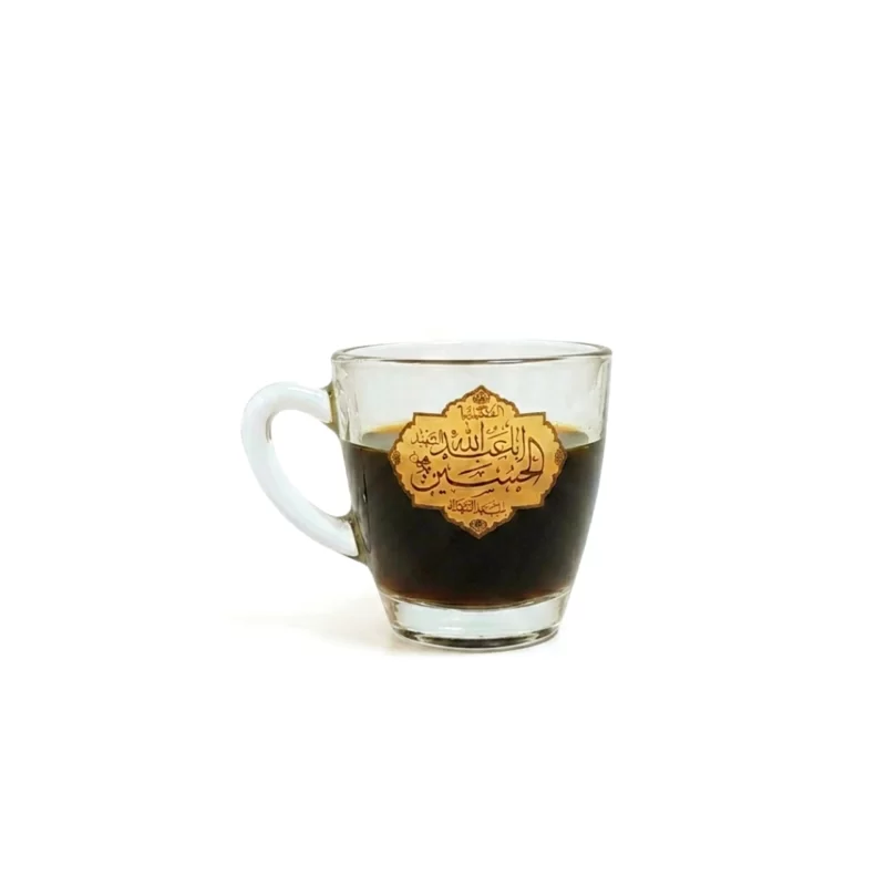 قهوه خوری مذهبی دو طرفه طرح یا اباعبدالله الحسین و یا اباالفضل العباس 6 عددی