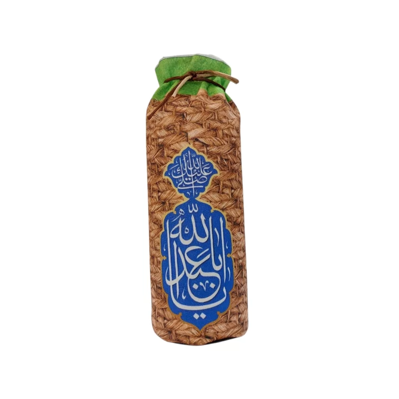گلدان شیشه ای روکش مخمل طرح حسینی کد 1