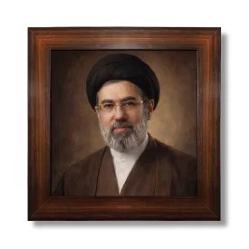 قاب عکس پارچه ای طرح رهبری کد 01