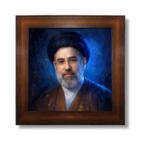 قاب عکس پارچه ای طرح رهبری کد 02