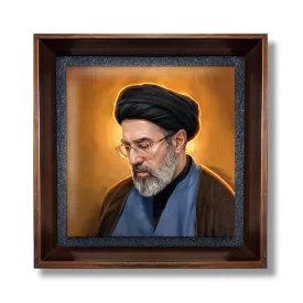 قاب کاشی طرح رهبری کد 06