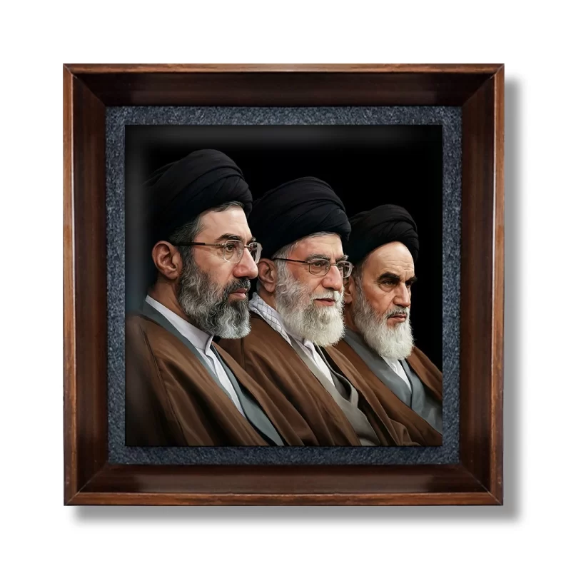 قاب کاشی طرح رهبران انقلاب اسلامی